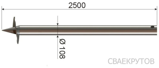 Фундамент на винтовых сваях 6x6м